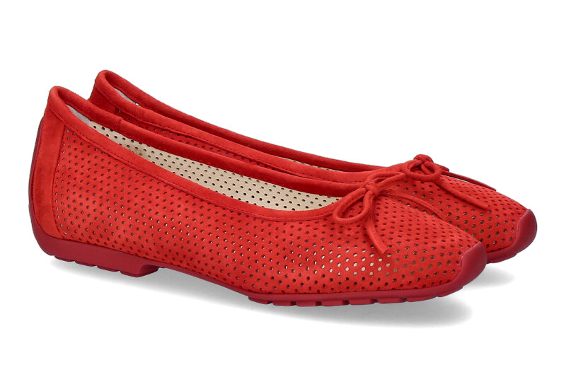 Mania Ballerina PERFORATO CAMOSCIO ROSSO (38½)