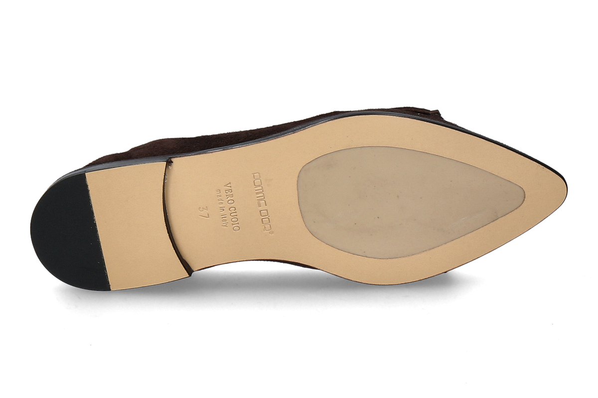 Pomme d-Or Loafer GRACE CAMOSCIO- coffee_243800022_5