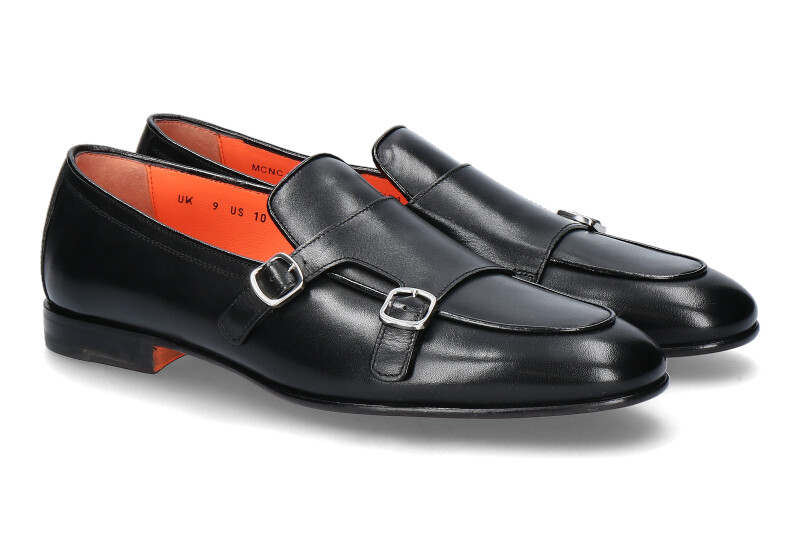 Santoni Monk NAPPA BLACK