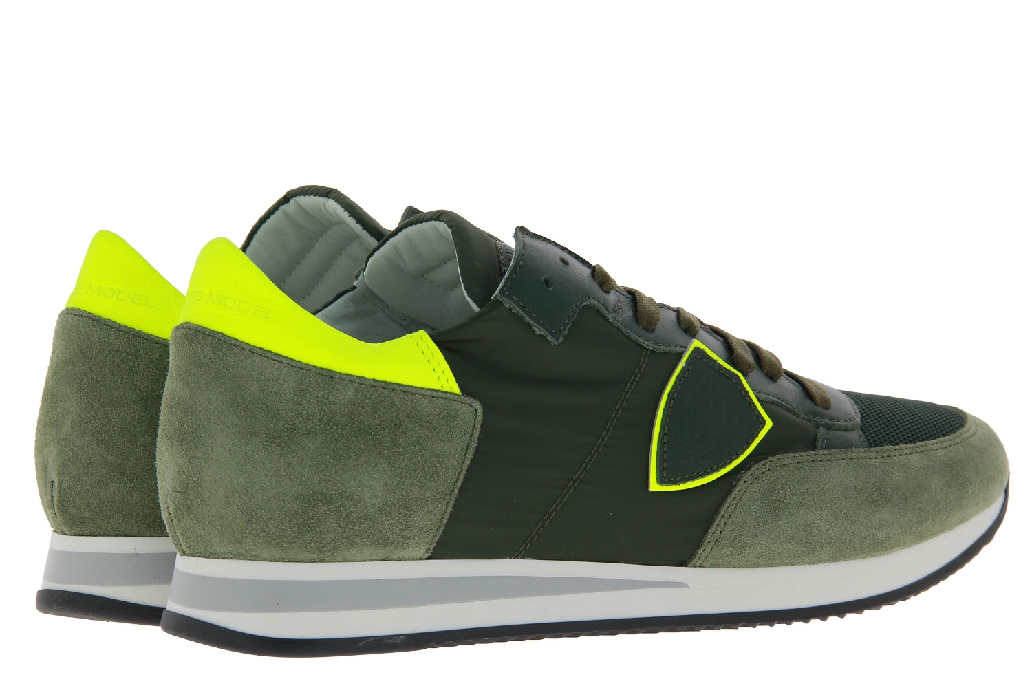 Philippe Model Sneaker TROPEZ MONDIAL FLUO VERT JAUNE (41)