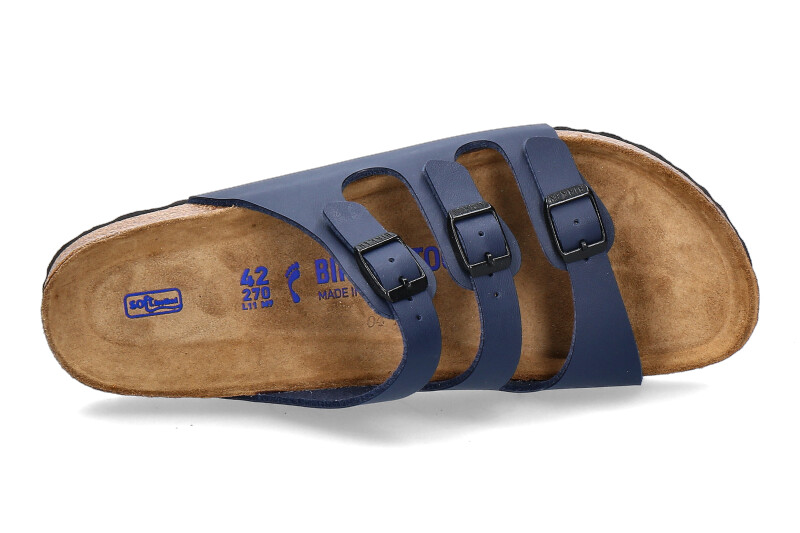 Birkenstock Pantolette FLORIDA SCHMAL BIRKO-FLOR BLUE (42)