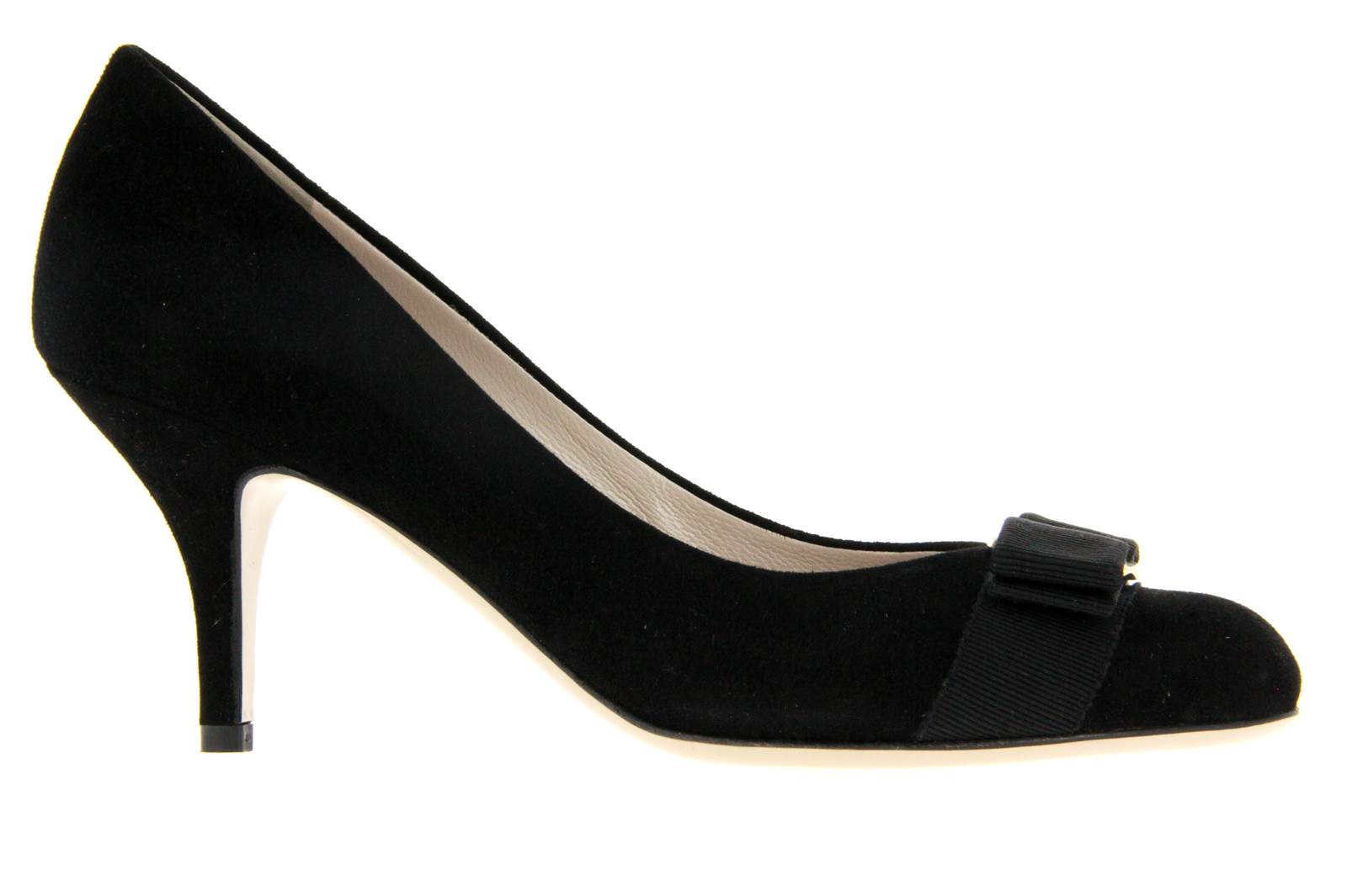 Salvatore Ferragamo Pumps CARLA NERO SUEDE (41)