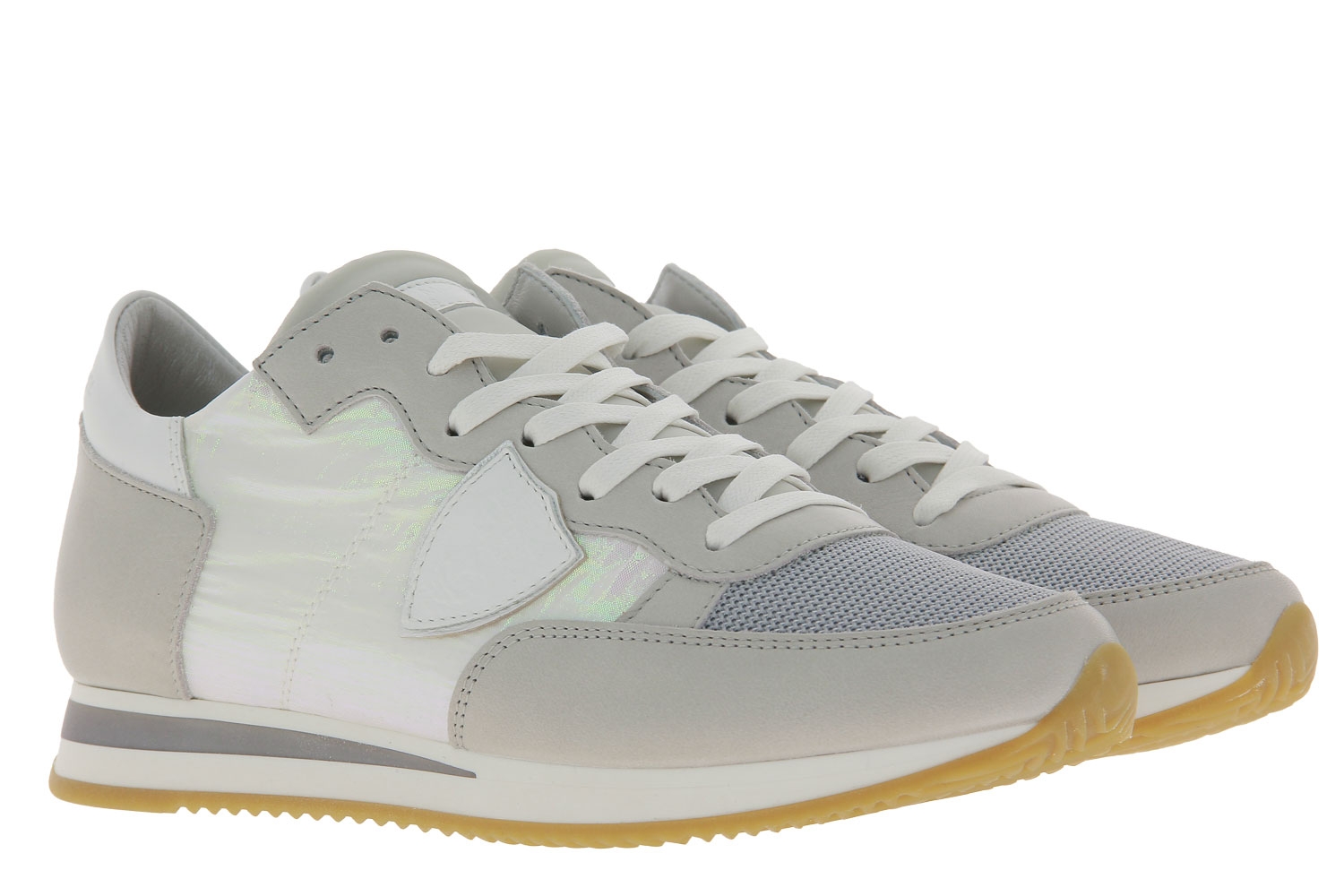 Philippe Model Sneaker TROPEZ IRIDESCENT VEAU ARGENT (39)