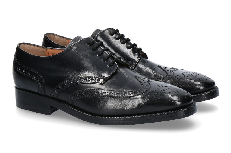 Heinrich Dinkelacker Schnürschuh GENUA FULL BROGUE BLACK