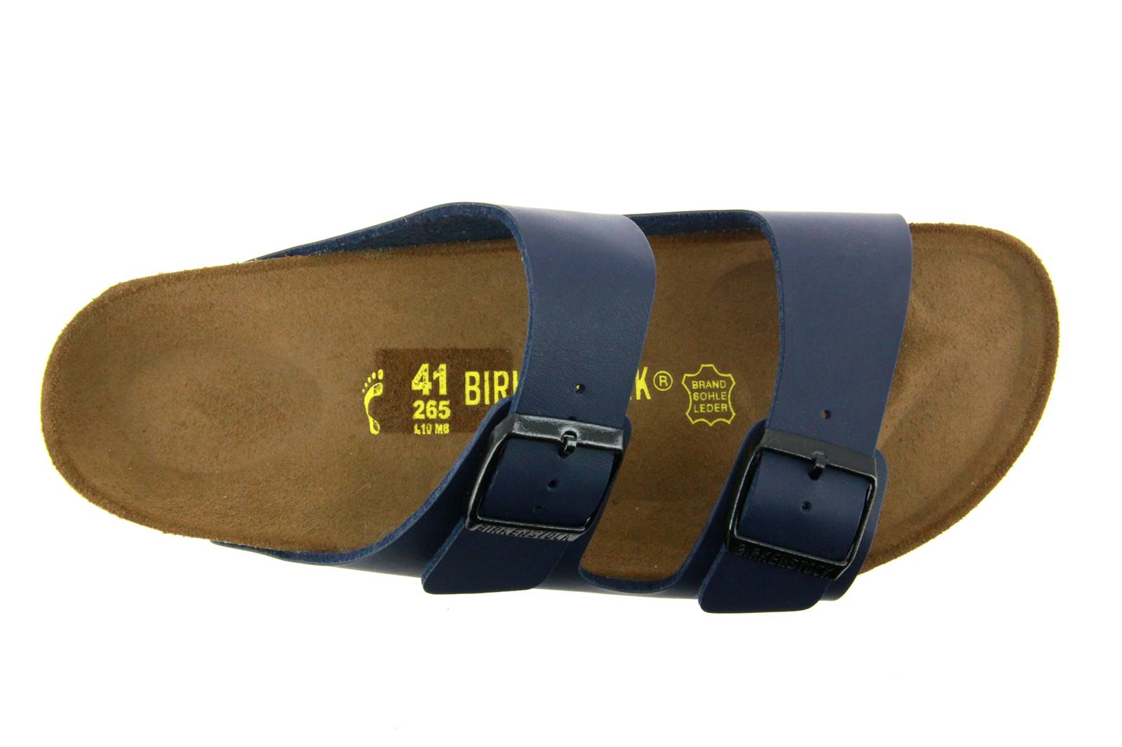 Birkenstock Pantolette ARIZONA SCHMAL BIRKO-FLOR BLAU (40)