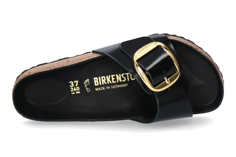 Birkenstock Pantolette MADRID BIG BUCKLE NORMAL -highshine black 