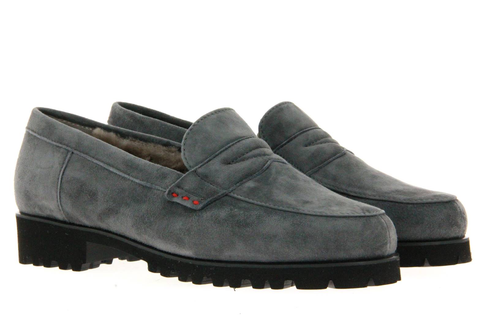 Pas de rouge Slipper gefüttert MARTA CAMOSCIO ASH (40)