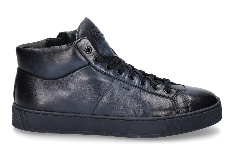 Santoni High Top Sneaker CALF BLU (44)