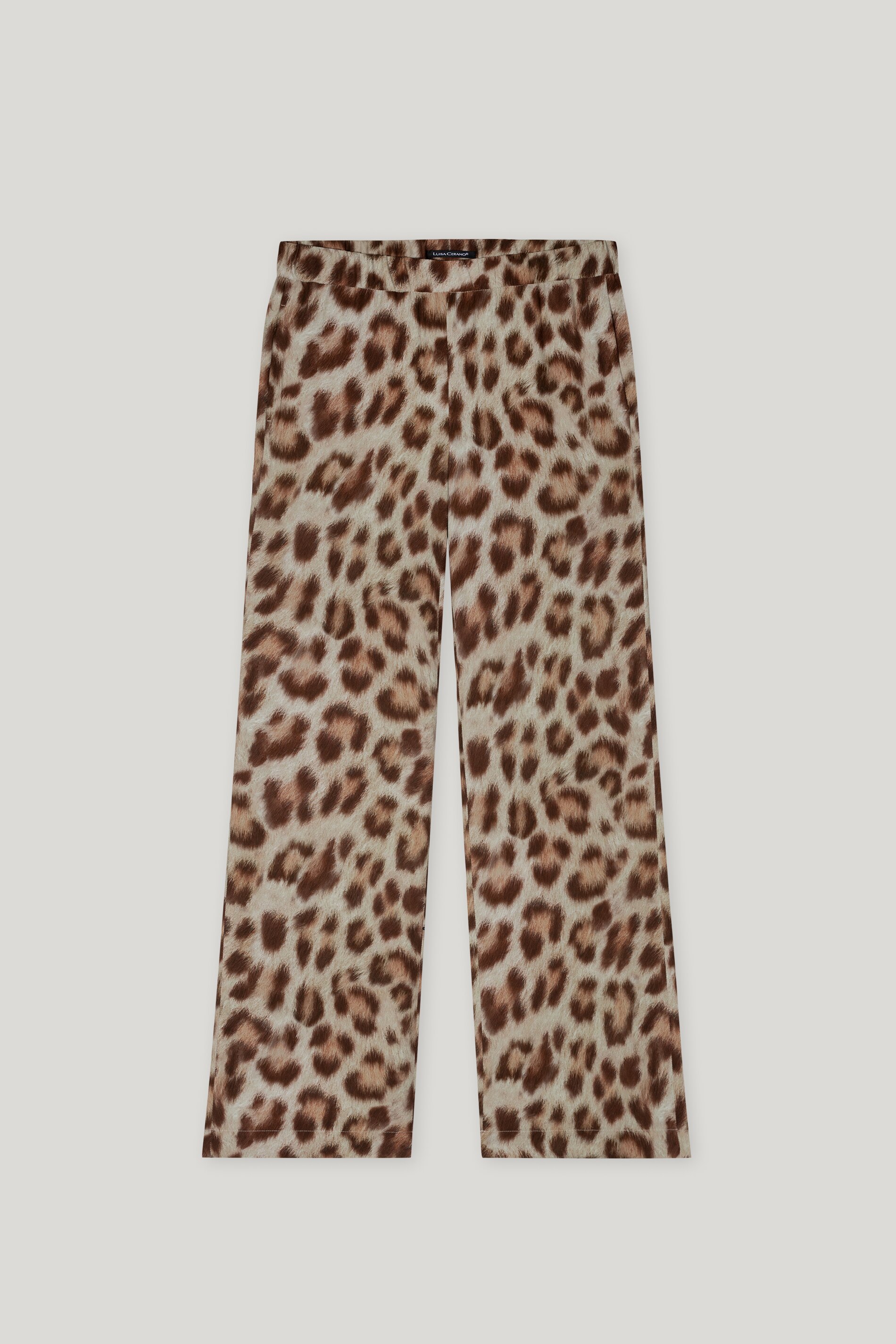 Luisa Cerano Hose FLARED ANIMAL PRINT - multi/leo
