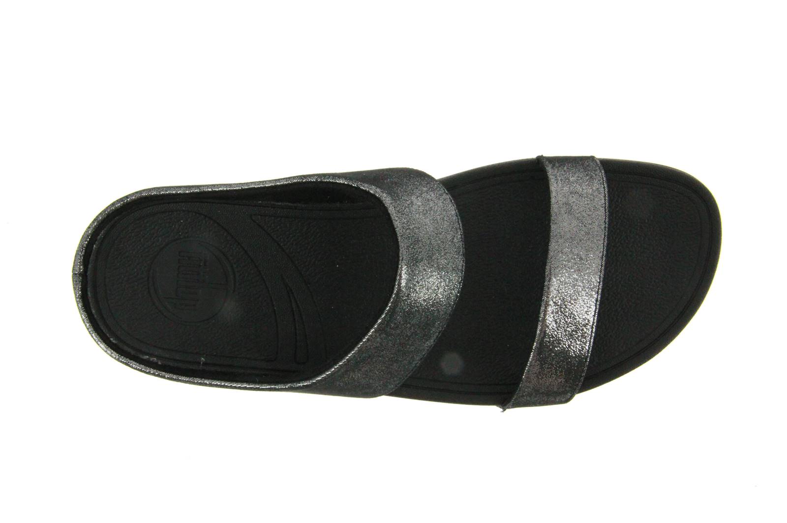 Fitflop Pantolette LULU SHIMMERSUEDE SLIDE BLACK (43)