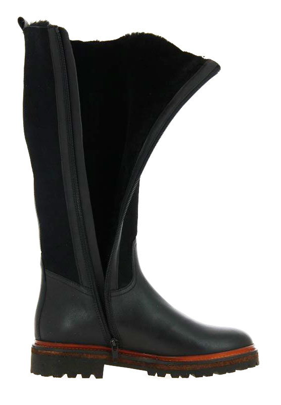 dirndl + bua Stiefel gefüttert RIVER VELOUR SCHWARZ (38½)