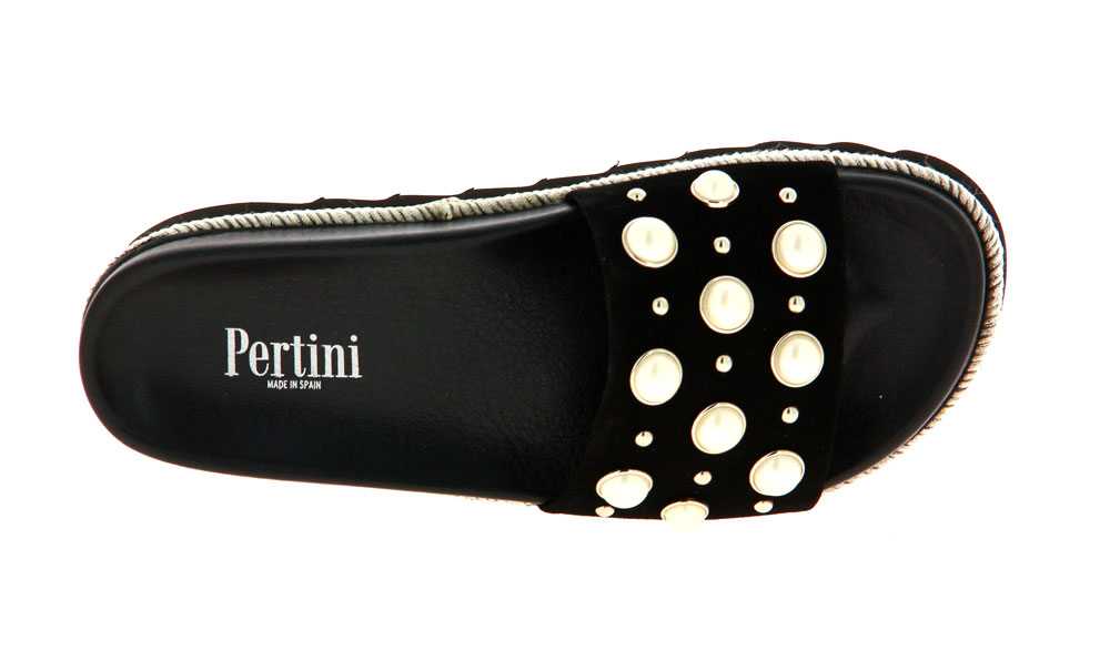 Pertini Pantolette COMO BLACK LIMA BLACK (38)