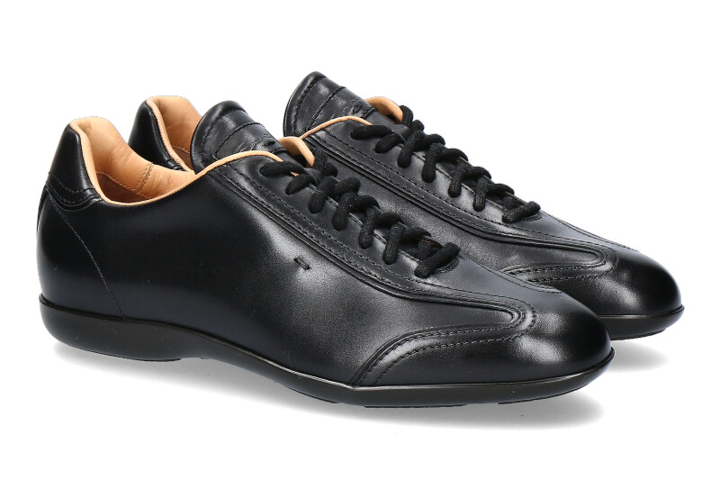 Santoni Sneaker LEATHER BLACK (44½)