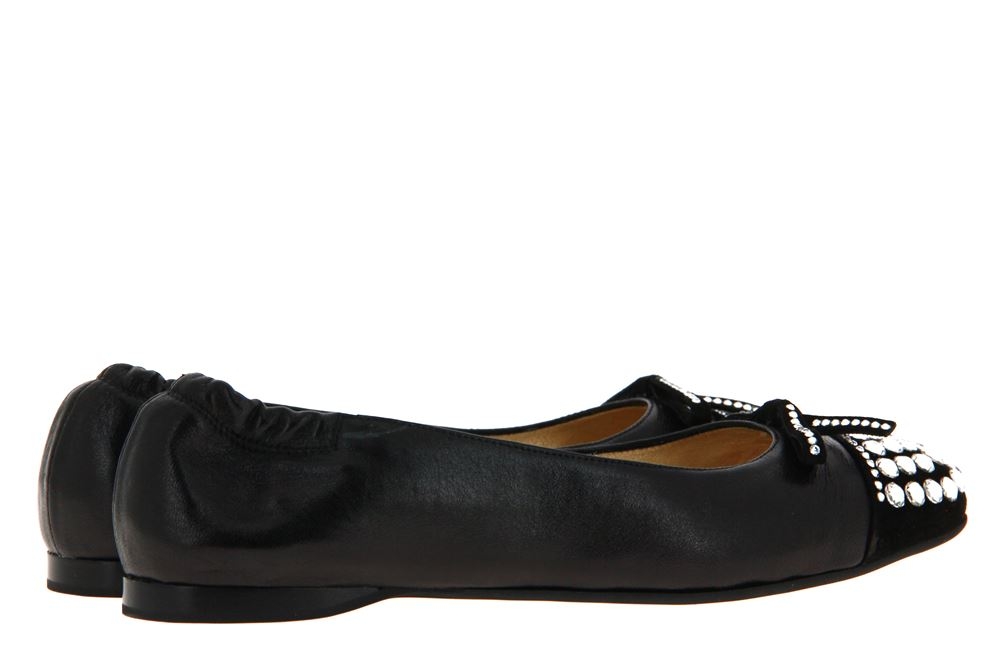 ScarpaRossa Ballerina CAMOSCIO NERO ALASKA NERO CRYSTAL (39)