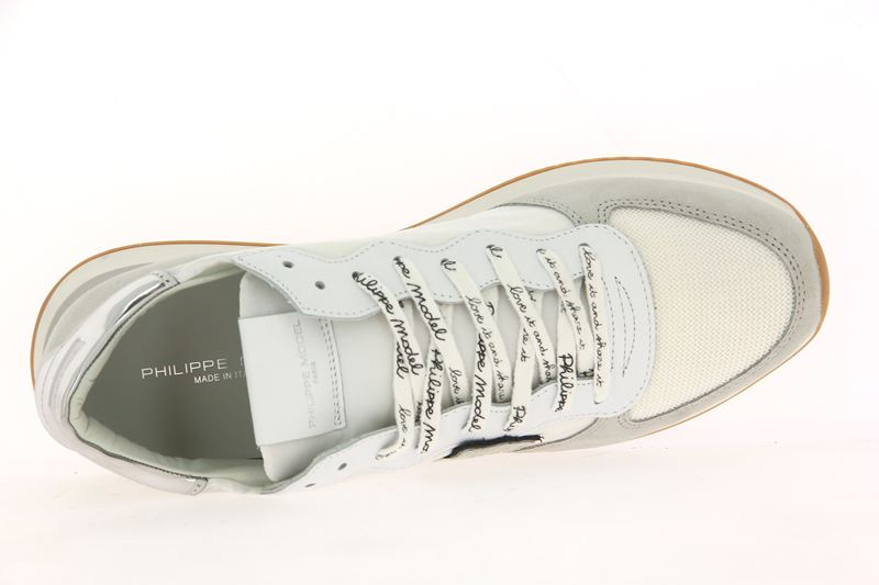 Philippe Model Sneaker TROPEZ MONDIAL BUBBLE BLANC ARGENT (44)