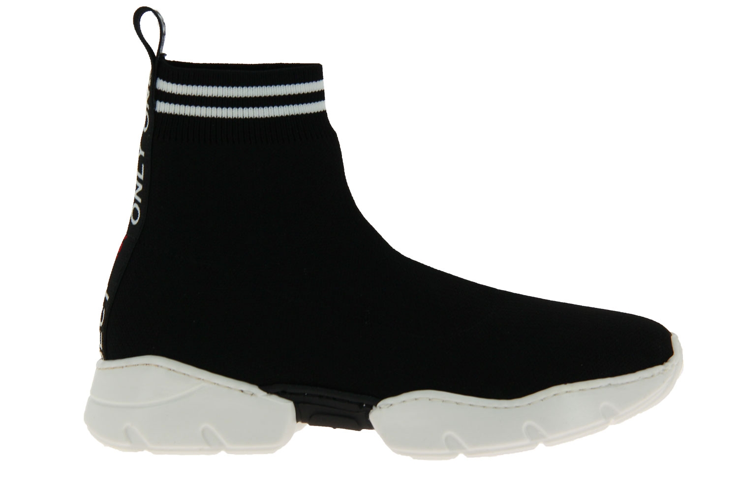 méliné Sock-Sneaker NERO BIANCO NASTRO ORIGINAL (38)