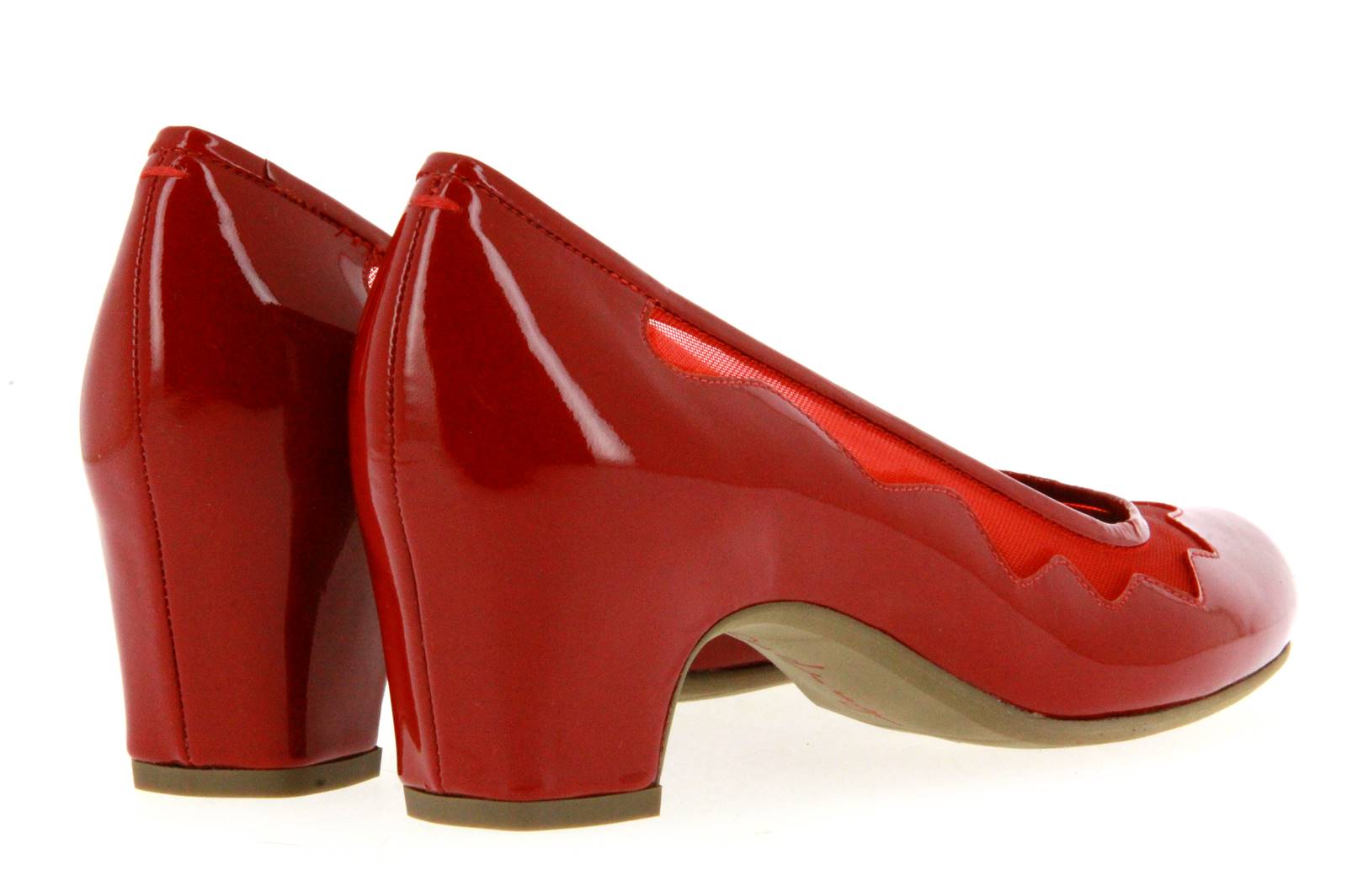 Pas de rouge Pumps LUCIA VERNICE CREMISI RETE ROSSA (42)