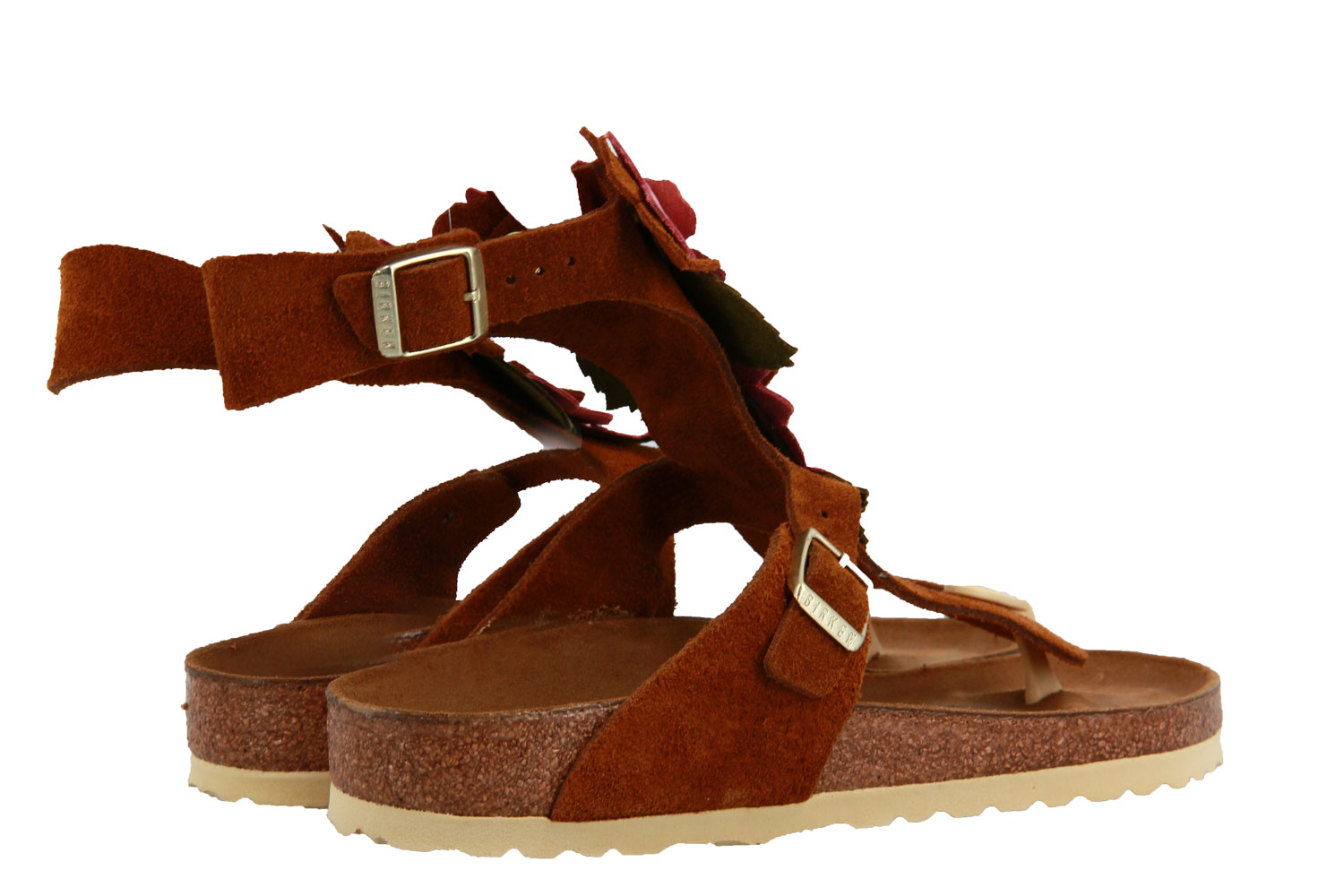 Birkenstock Sandale GIZEH HIGH NORMAL NUBUKLEDER MINK (41)