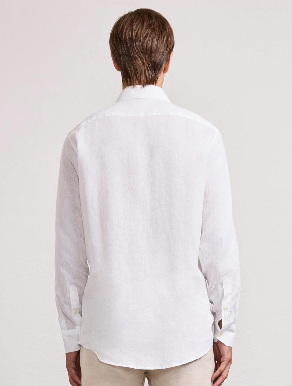 Frescobol Carioca Herren- Hemd ANTONIO LINEN- white/weiss