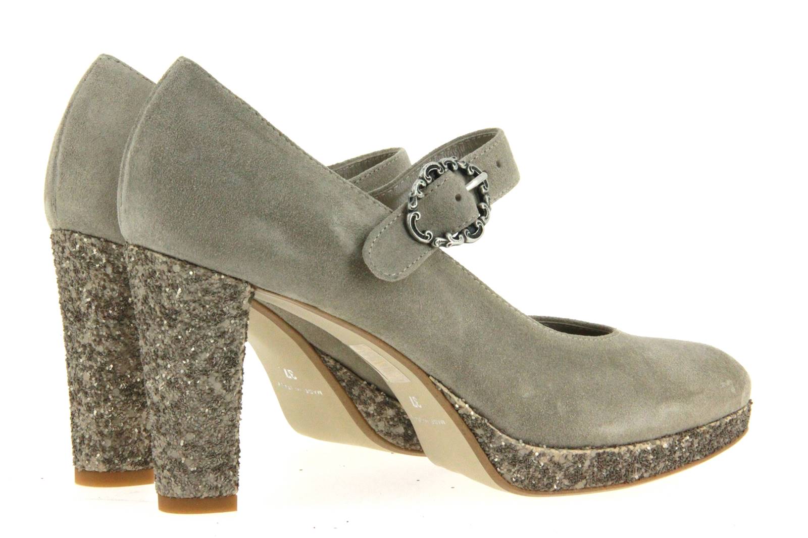 dirndl + bua Pumps ZIEGENVELOUR GLITTER NATUR (37 ) dirndl + bua Pumps ZIEGENVELOUR GLITTER NATUR (37 )