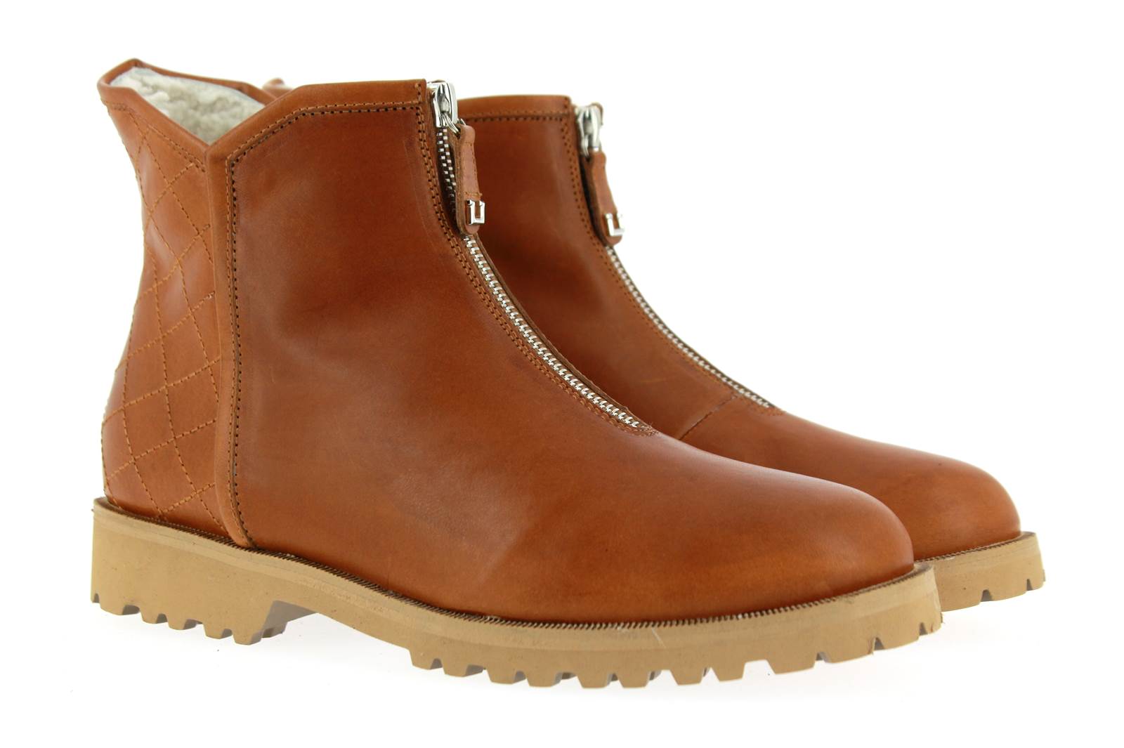 Unützer Stiefelette gefüttert WRANGLER NAPPA COGNAC (38)