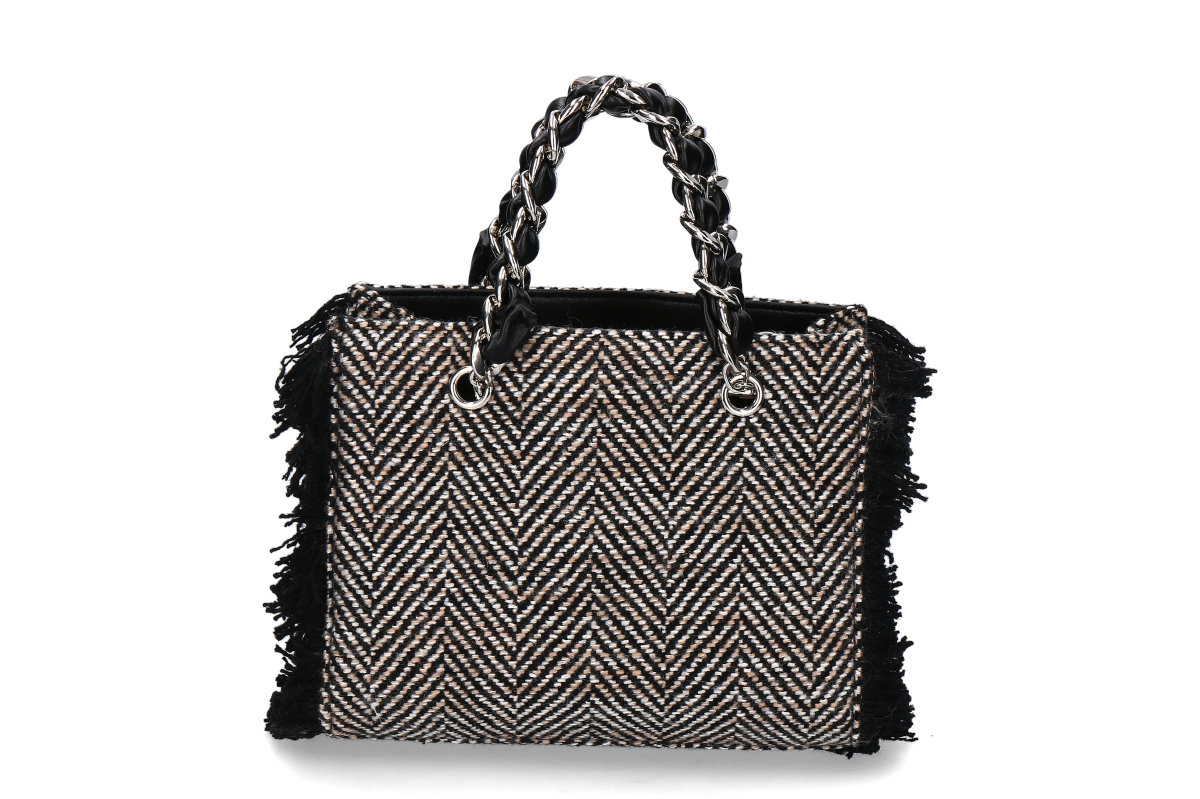 Rue Madam Tasche- HARRIS MINI TOTE- tweed black/schwarz Rue Madam Tasche- HARRIS MINI TOTE- tweed black/schwarz