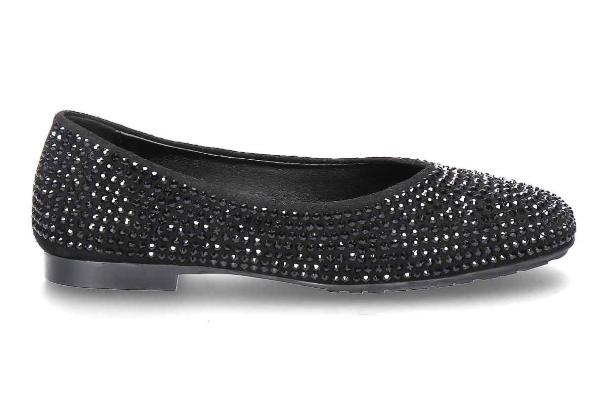 Blackrose Ballerina DORY-A SUEDE STRASS- black/schwarz  