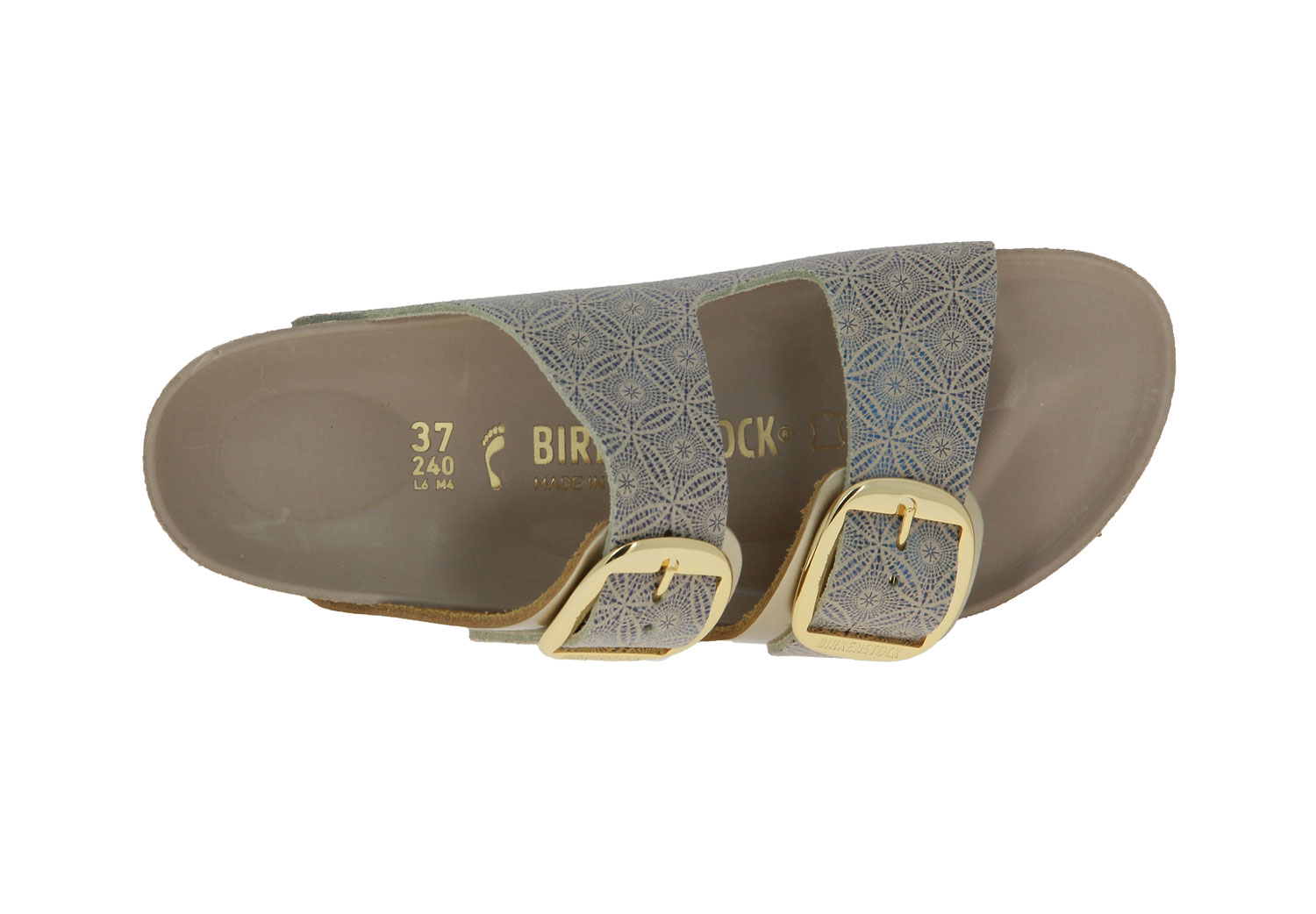 Birkenstock Pantolette ARIZONA BIG BUCKLE CERAMIC PATTERN BLUE (42)