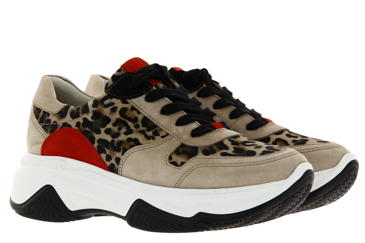Paul Green Sneaker SAMTZIEGE LEOPARDINO SAHARA CAMEL (38)