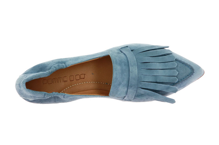 Pomme D'Or Slipper CAMOSCIO STONE BLUE (37 )