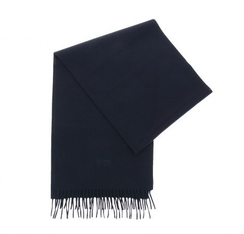 Hugo Boss TAILORED Schal T-SCOTTAS DUNKELBLAU