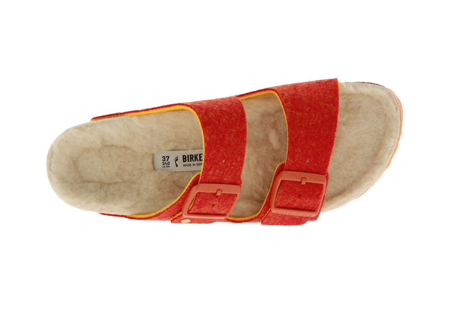 Birkenstock Pantolette ARIZONA SCHMAL DOUBLEFACE ORANGE (39)