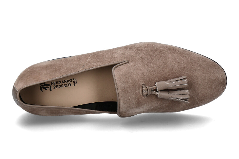 Fernando Pensato Loafer CLYDE CAMOSCIO TAUPE (43)