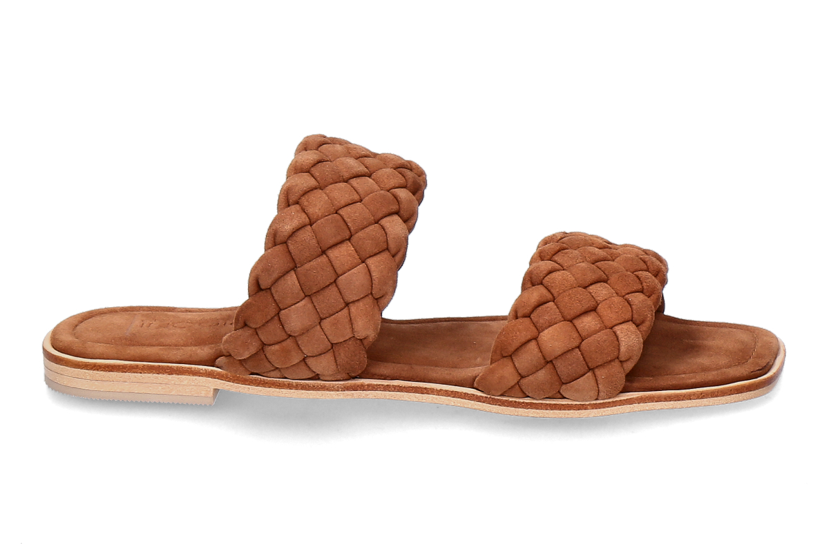 Corridoni 1 Milano Damen- Pantolette 4014 VELOUR- bruciato/ braun