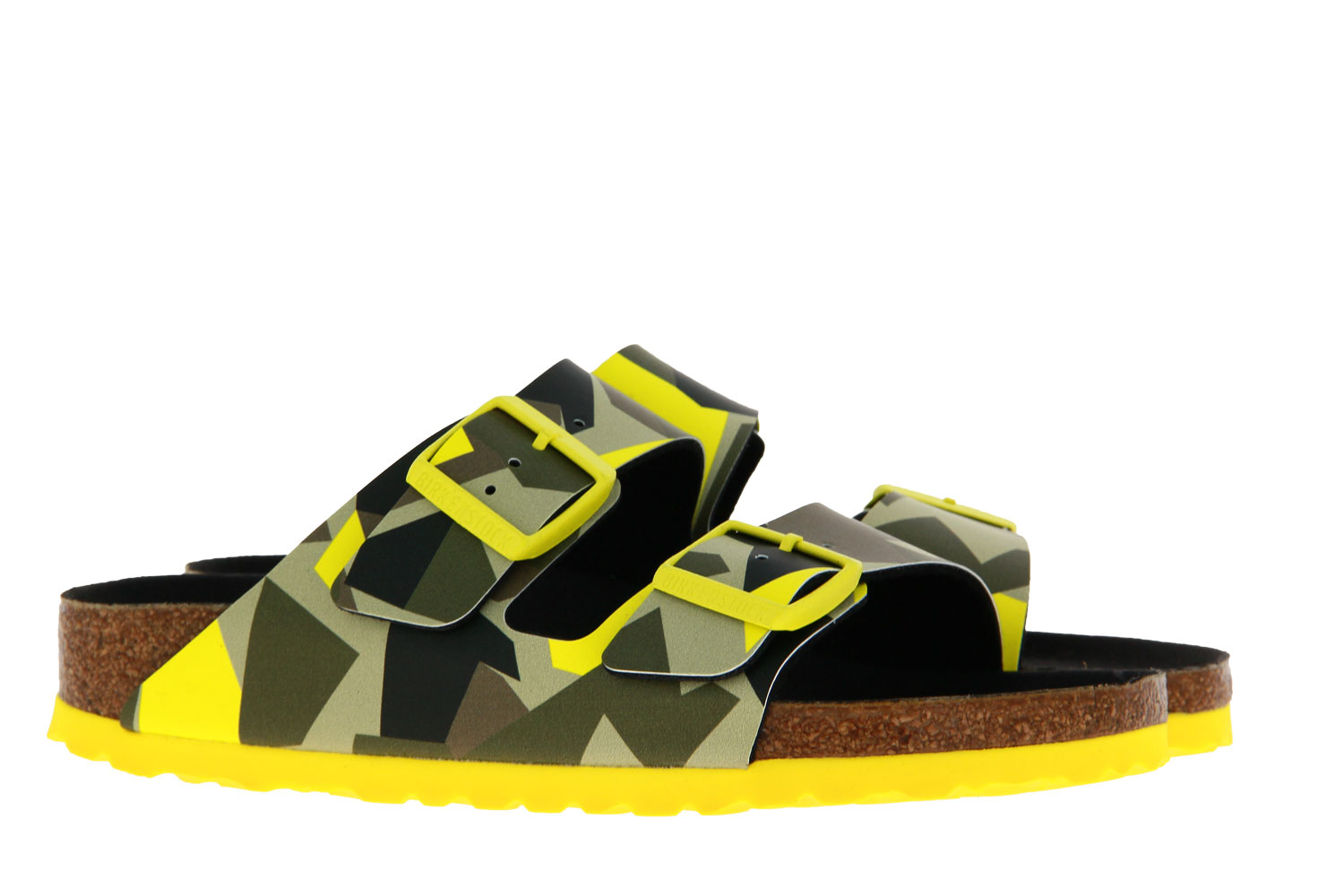 Birkenstock Pantolette ARIZONA SCHMAL YELLOW MULTI GRAPHIC (37 )