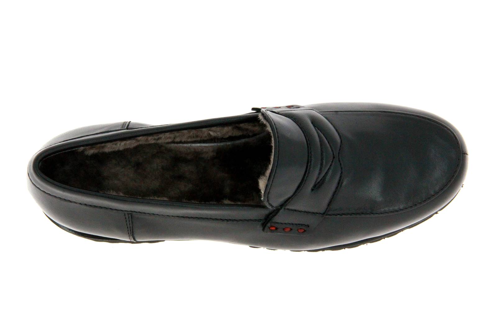 Pas de rouge Slipper gefüttert MARTA NAPPA NERO (42)