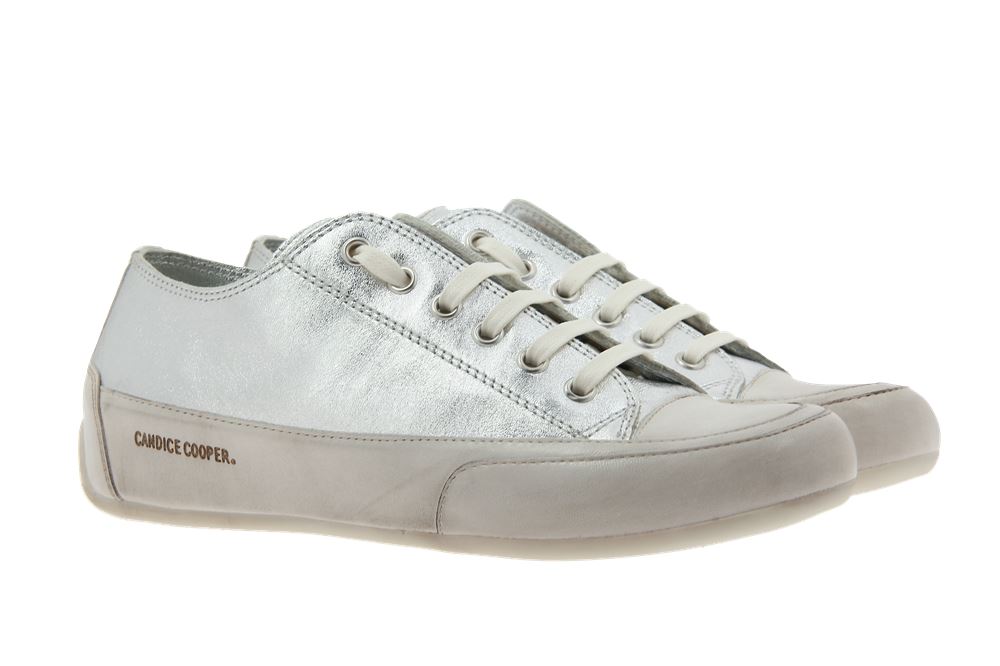 Candice Cooper Sneaker ROCK LAMINATO ARGENTO PANNA (39)