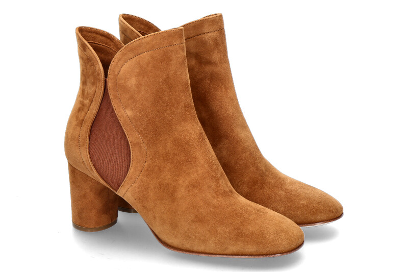Casadei Stiefelette CAMOSCIO RODEO- cognac