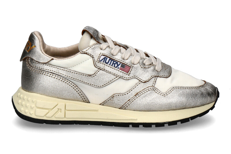 Autry Damen- Sneaker REELWIND LAMINATO AN02- white/ gold