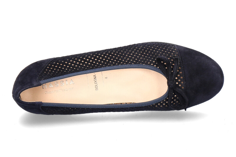 Hassia Ballerina BOLOGNA G-WEITE SAMTZIEGE BLUE (38½) Hassia Ballerina BOLOGNA G-WEITE SAMTZIEGE BLUE (38½)