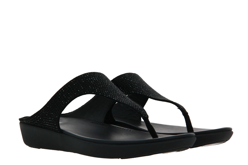 Fitflop Pantolette BANDA CRYSTALLED BLACK (38)