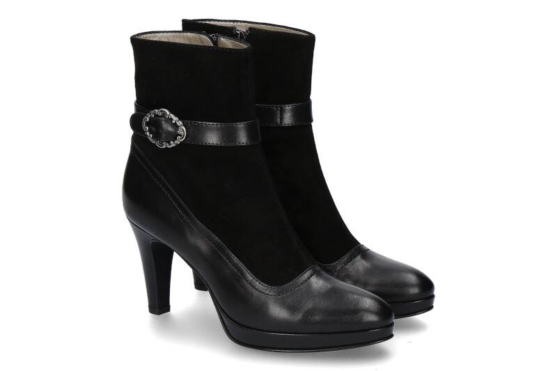 dirndl + bua Stiefelette ZIEGENNAPPA-VELOUR SCHWARZ (38½) dirndl + bua Stiefelette ZIEGENNAPPA-VELOUR SCHWARZ (38½)
