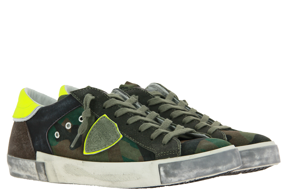 Philippe Model Sneaker LOW MAN CAMOUFALGE POP MILITAIRE