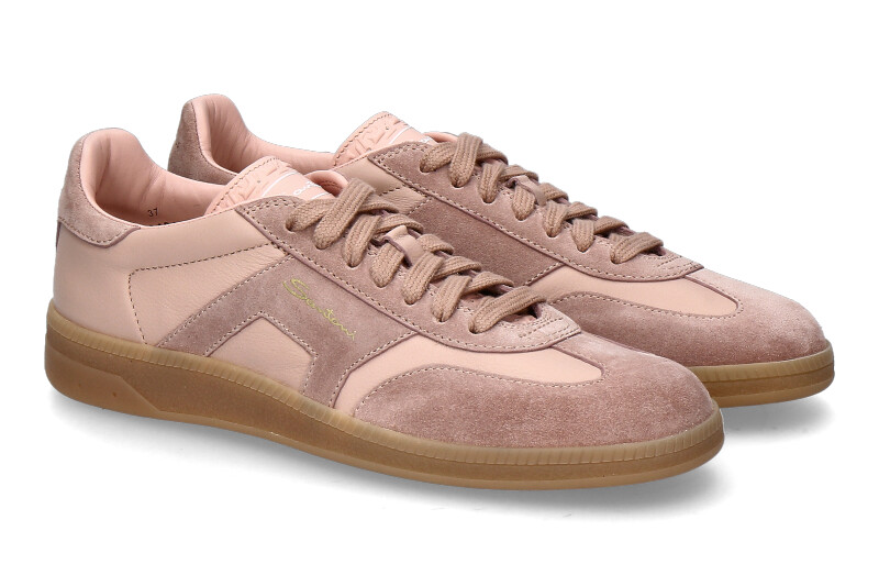 Santoni Damen-Sneaker DOUBLE BUCKLE-rosa