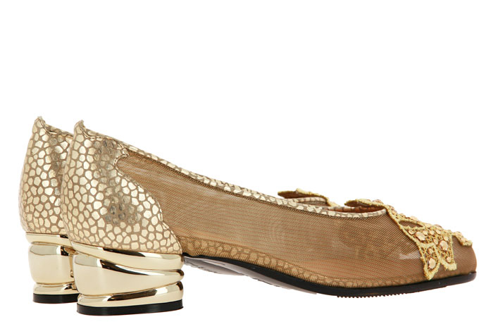 Fernando Pensato Pumps LARA RETE ORO BLUSE FANGO ORO (38½)