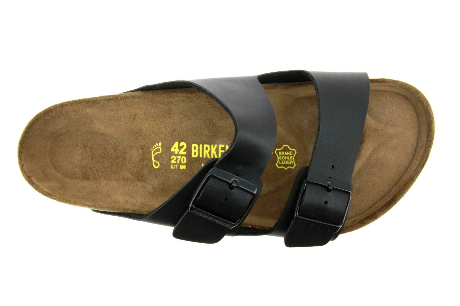Birkenstock Pantolette ARIZONA NORMAL BIRKO-FLOR SCHWARZ (40)