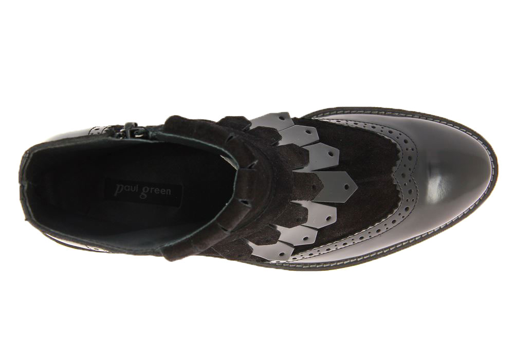 Paul Green Stiefelette BÜRSTKALB SUEDE BLACK (37½)