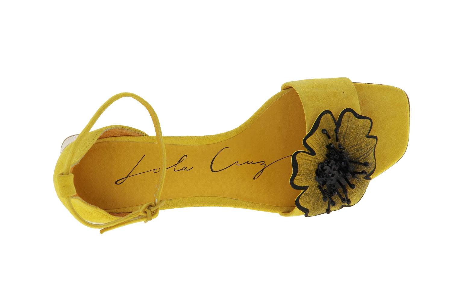 Lola Cruz Sandalette CAMOSCIO MOSTAZA (40)