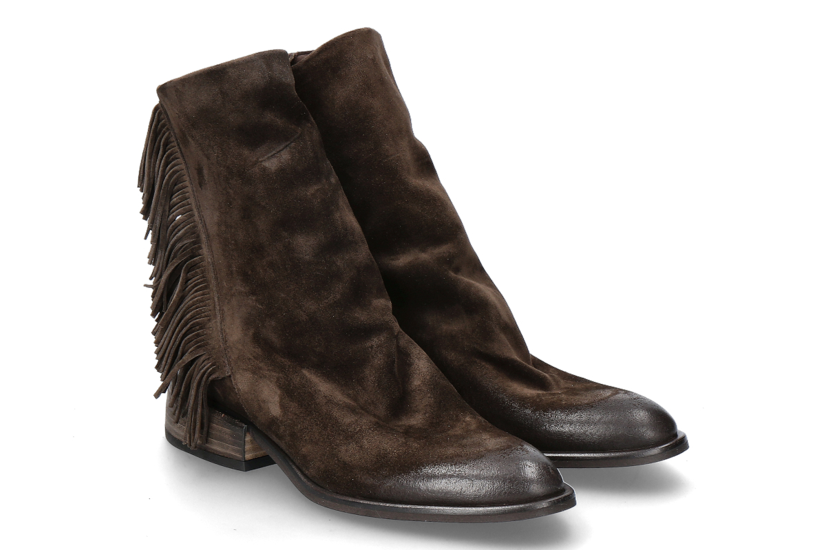 mimmù Stiefelette CASHMERE- dunkelbraun/ palude