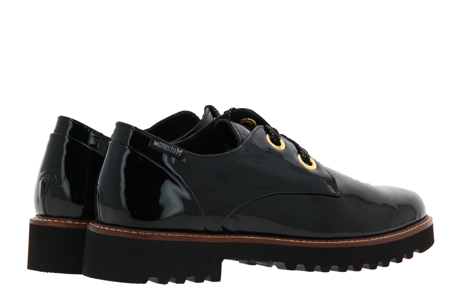 Mephisto Schnürer SANCHA BLACK VERNIS  (37½)